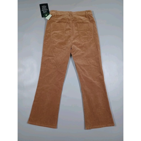 Tuckernuck Pants Womens Sz 10 Brown Khaki Corduroy Straight Leg New - Picture 5 of 5